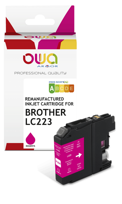 BROTHER LC223 - cartouche d'encre remanufacturée OWA pour BROTHER - Magenta - Cartouchify