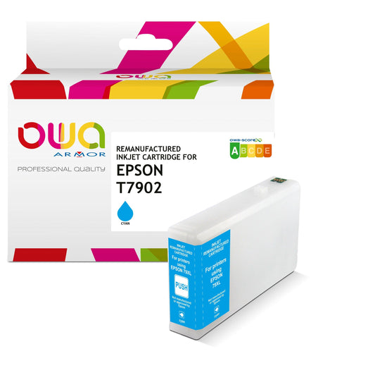 EPSON T79XL - cartouche d'encre remanufacturée OWA pour EPSON - haute capacité - Cyan - Cartouchify
