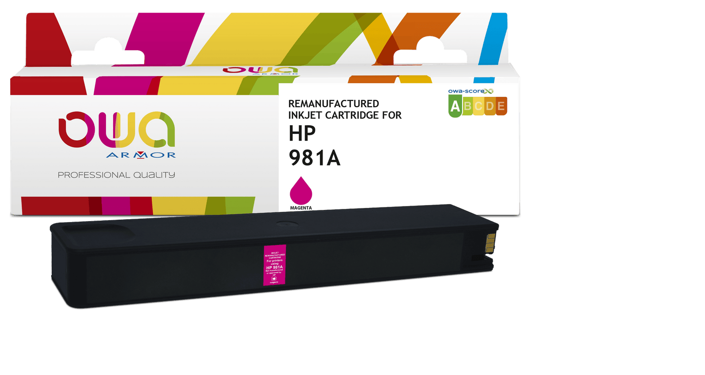 HP 981A - cartouche d'encre remanufacturée OWA pour HP - Magenta - Cartouchify
