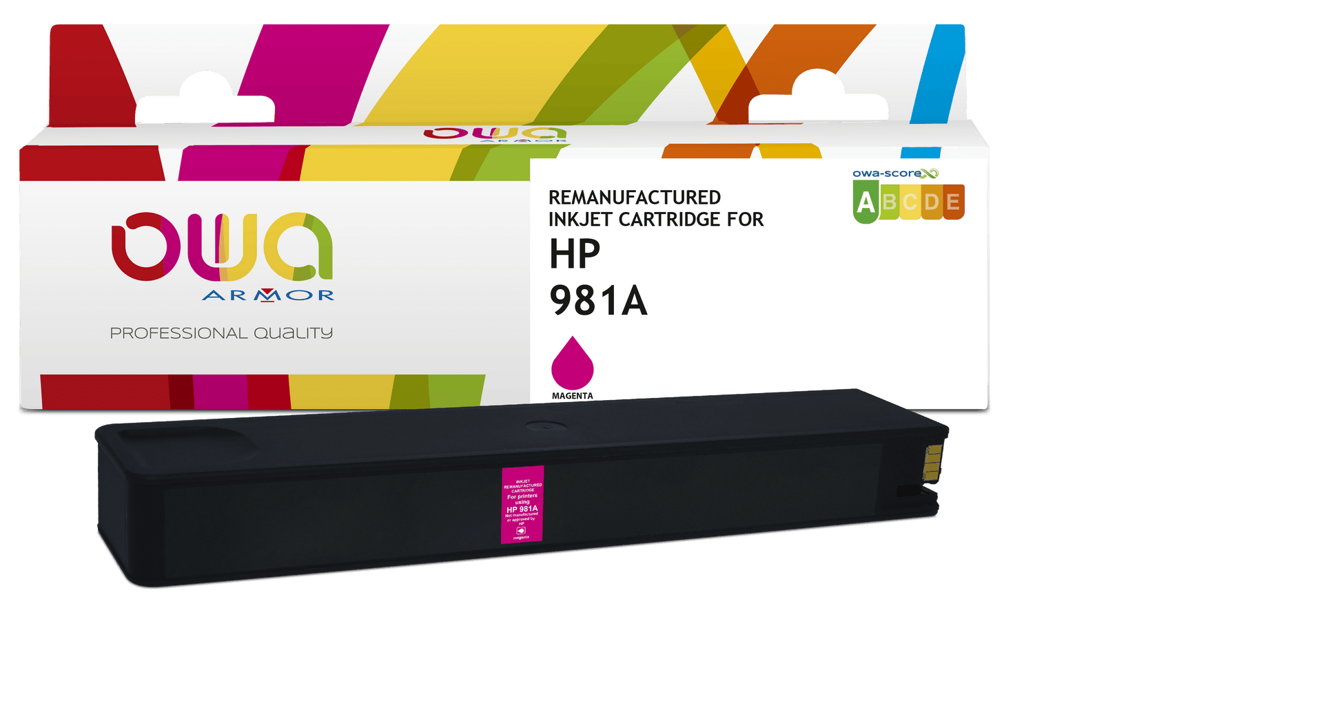 HP 981A - cartouche d'encre remanufacturée OWA pour HP - Magenta - Cartouchify