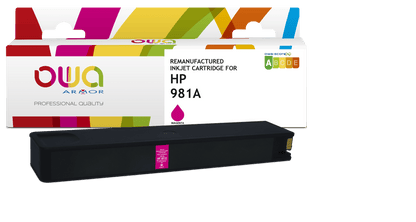HP 981A - cartouche d'encre remanufacturée OWA pour HP - Magenta - Cartouchify