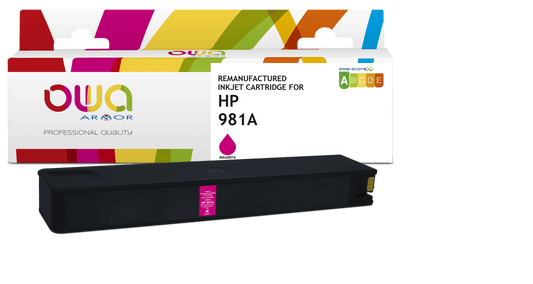 HP 981A - cartouche d'encre remanufacturée OWA pour HP - Magenta - Cartouchify
