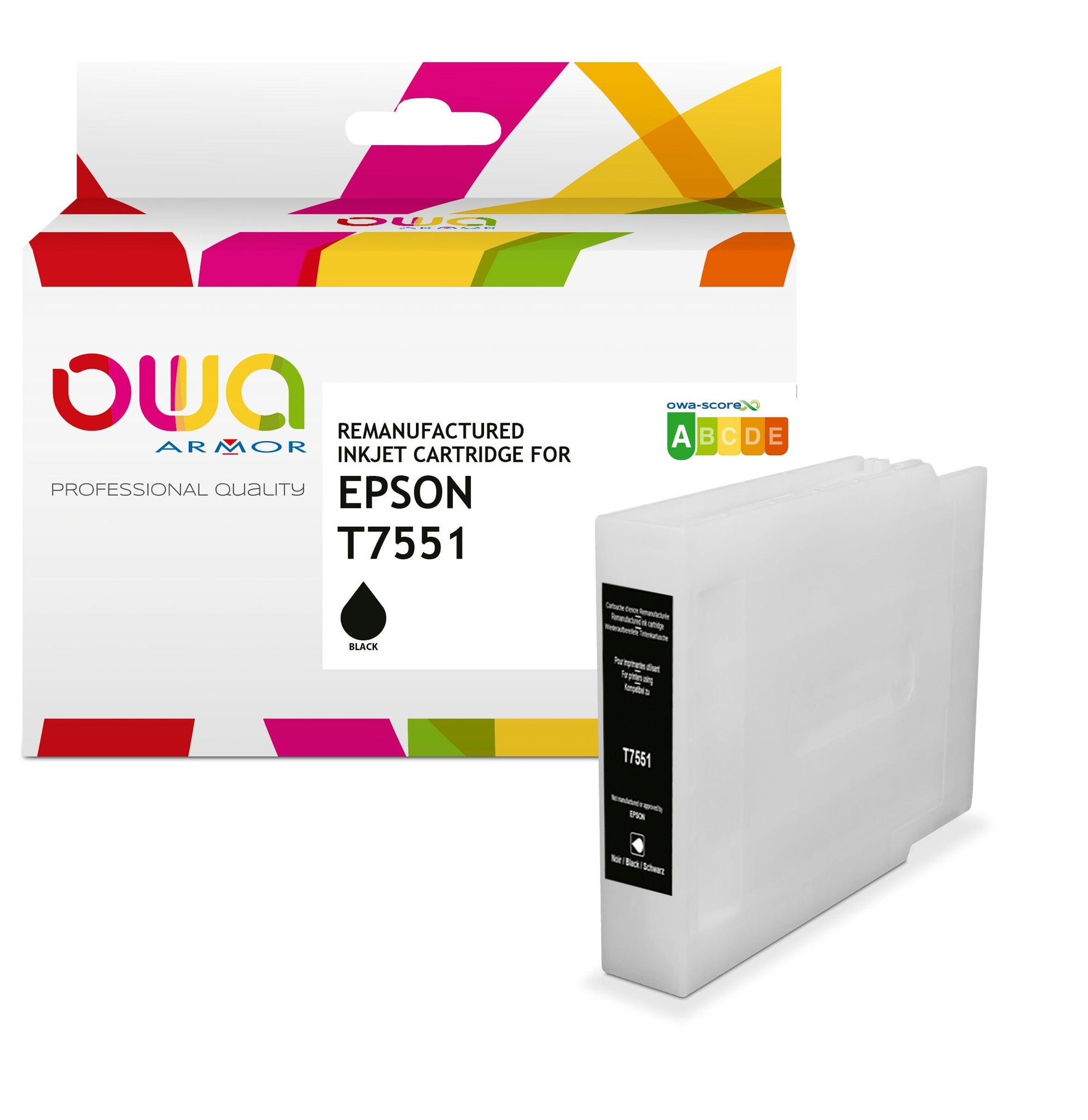 EPSON T7551 - Cartouche compatible - haute capacité - Noir - Cartouchify