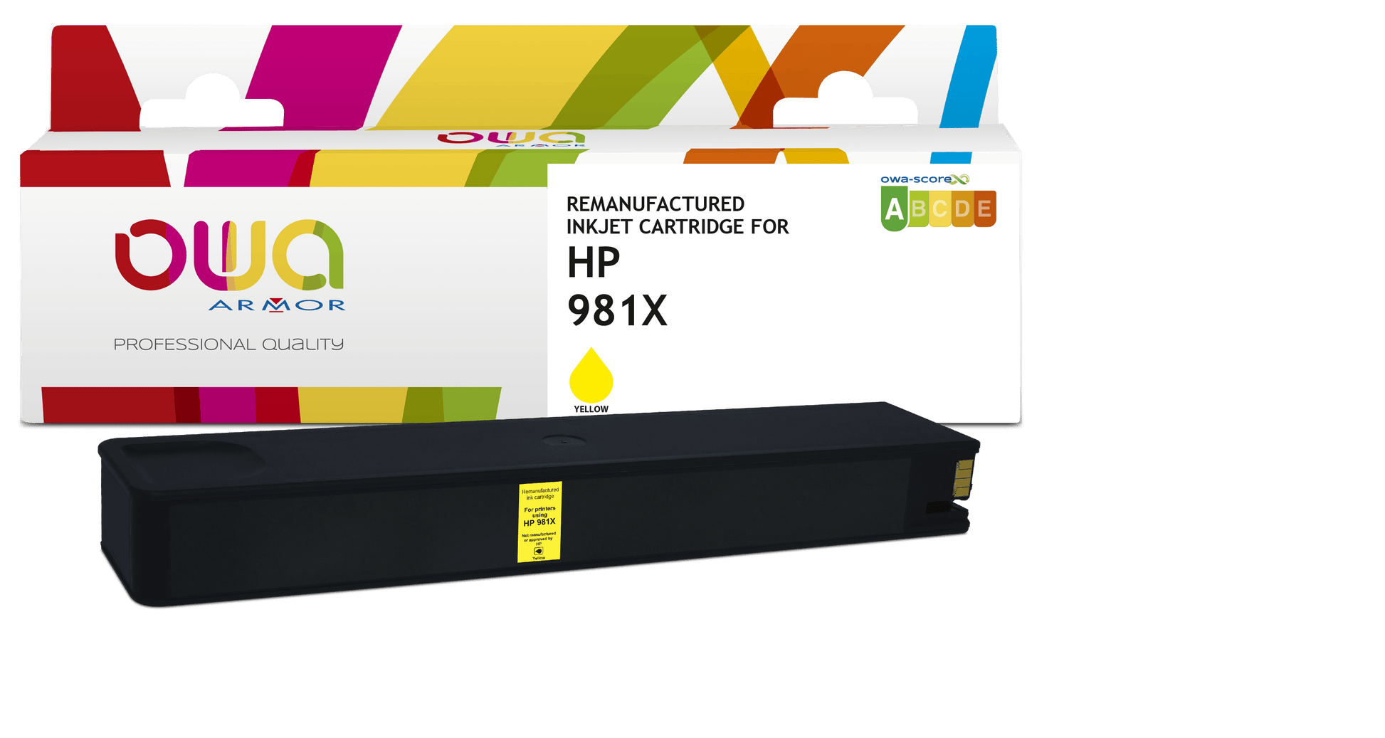 HP 981X - cartouche d'encre remanufacturée OWA pour HP - haute capacité - Jaune - Cartouchify