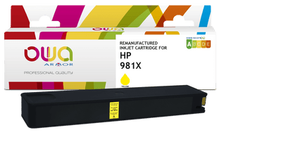 HP 981X - cartouche d'encre remanufacturée OWA pour HP - haute capacité - Jaune - Cartouchify