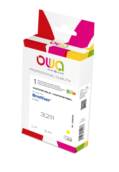 BROTHER LC-3211 - cartouche d'encre remanufacturée OWA pour BROTHER - Jaune - Cartouchify