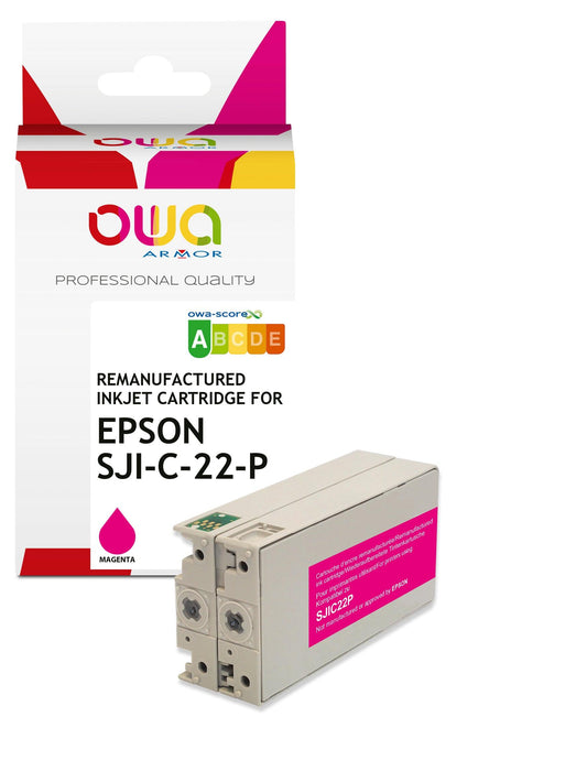 EPSON SJI-C-22-P-(M) - cartouche d'encre remanufacturée OWA pour EPSON - Magenta - Cartouchify