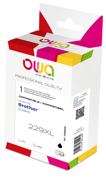 BROTHER LC229XL - cartouche d'encre remanufacturée OWA pour BROTHER - haute capacité - Noir - Cartouchify