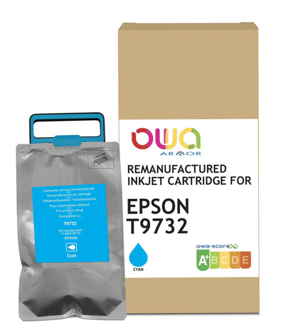 EPSON T9732 - cartouche d'encre remanufacturée OWA pour EPSON - Cyan - Cartouchify