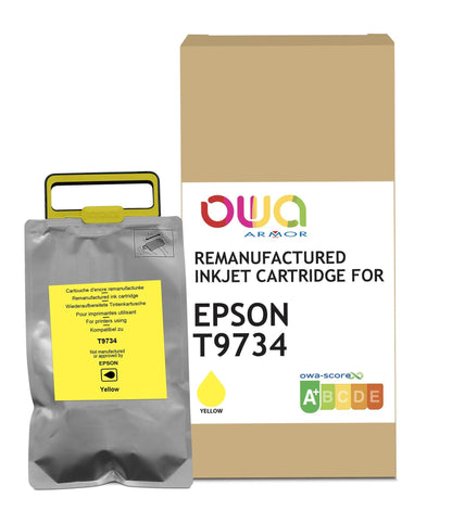 EPSON T9734 - cartouche d'encre remanufacturée OWA pour EPSON - Jaune - Cartouchify