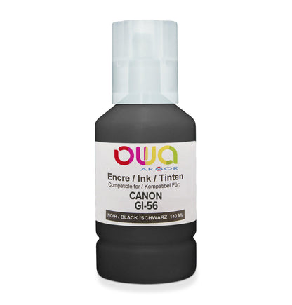 CANON GI-56 - bouteille d'encre compatible OWA pour CANON - Noir - Cartouchify
