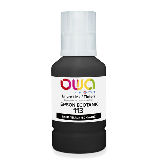 EPSON 113 - bouteille d'encre compatible OWA pour EPSON - Noir - Cartouchify