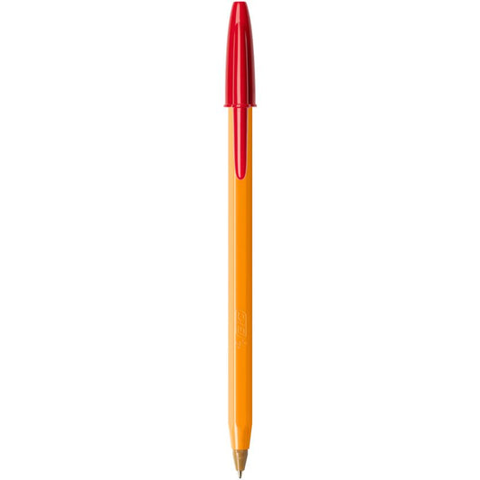 BIC Stylo à bille orange, rouge - Cartouchify