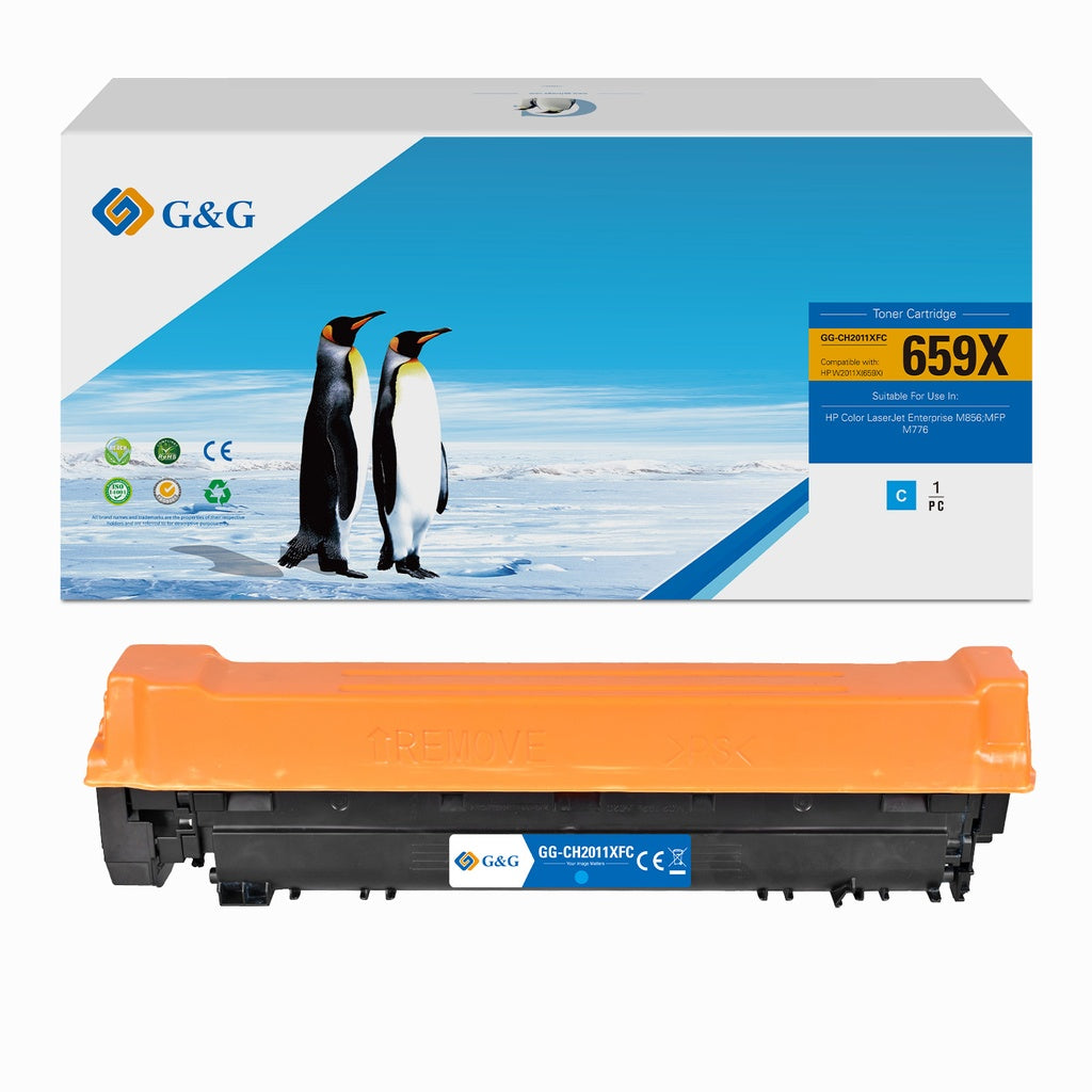 HP 659X Toner Cyan compatible équivalent à W2011X · G&G