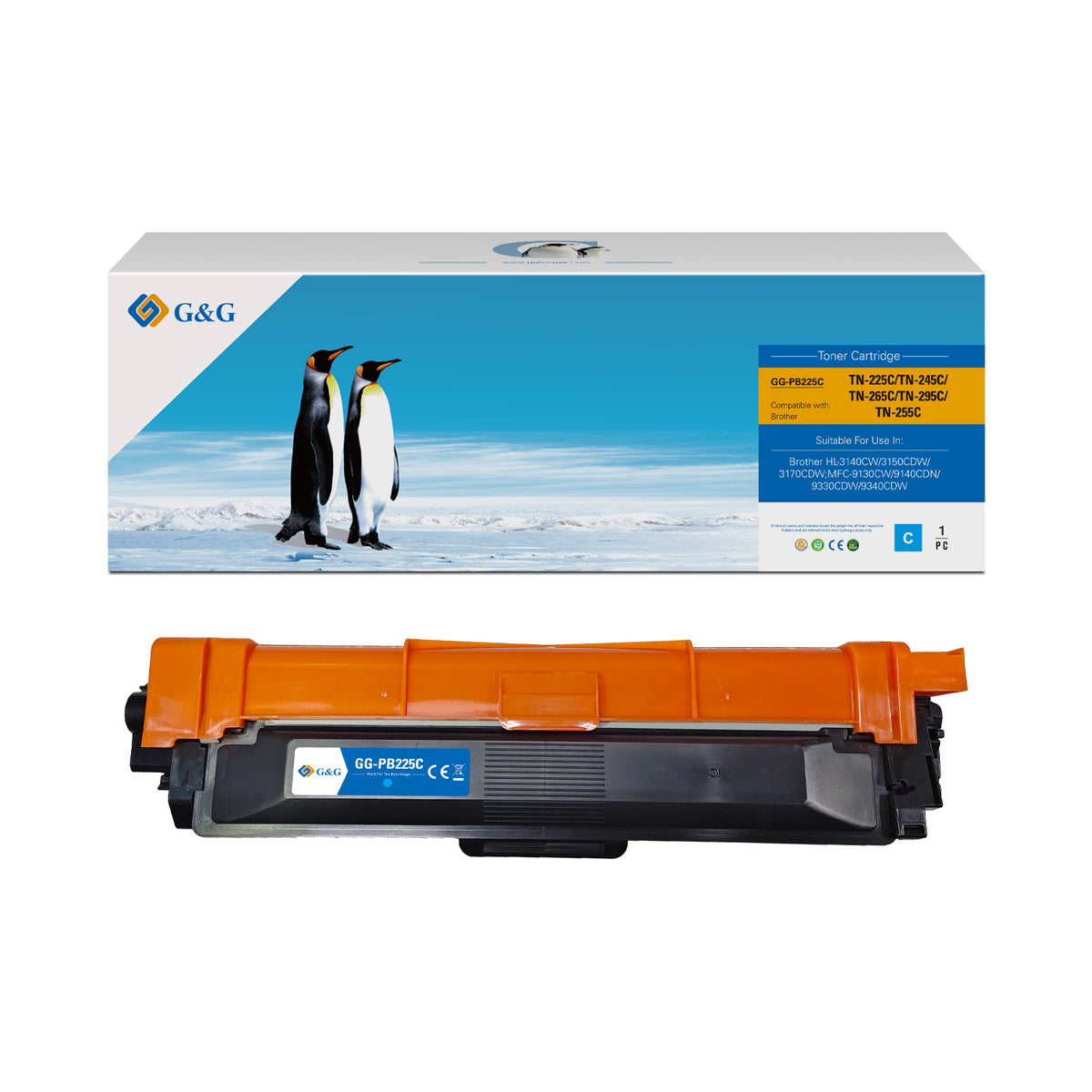 Brother TN245C Toner Cyan compatible · G&G