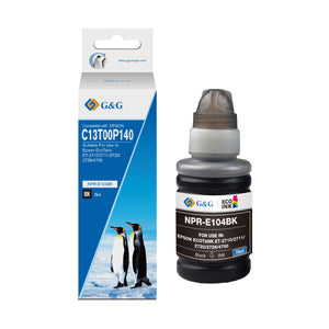 Epson 104 Bouteille encre Noir compatible équivalent à C13T00P140 · G&G