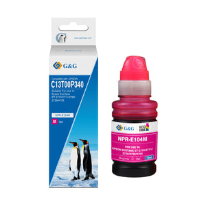 Epson 104 Bouteille encre Magenta compatible équivalent à C13T00P340 · G&G