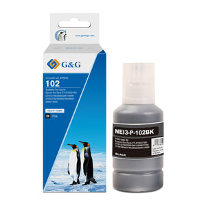 Epson 102 Bouteille encre Noir compatible équivalent à C13T03R140 · G&G