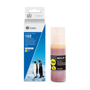 Epson 102 Bouteille encre Jaune compatible équivalent à C13T03R440 · G&G