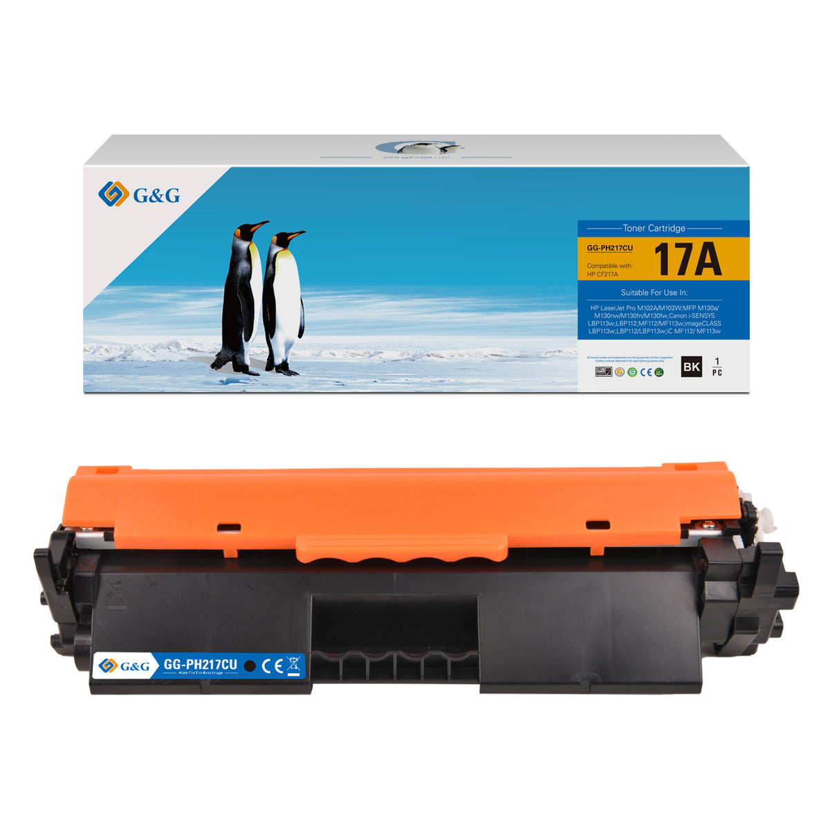 HP 17A Toner Noir compatible équivalent à CF217AC · G&G