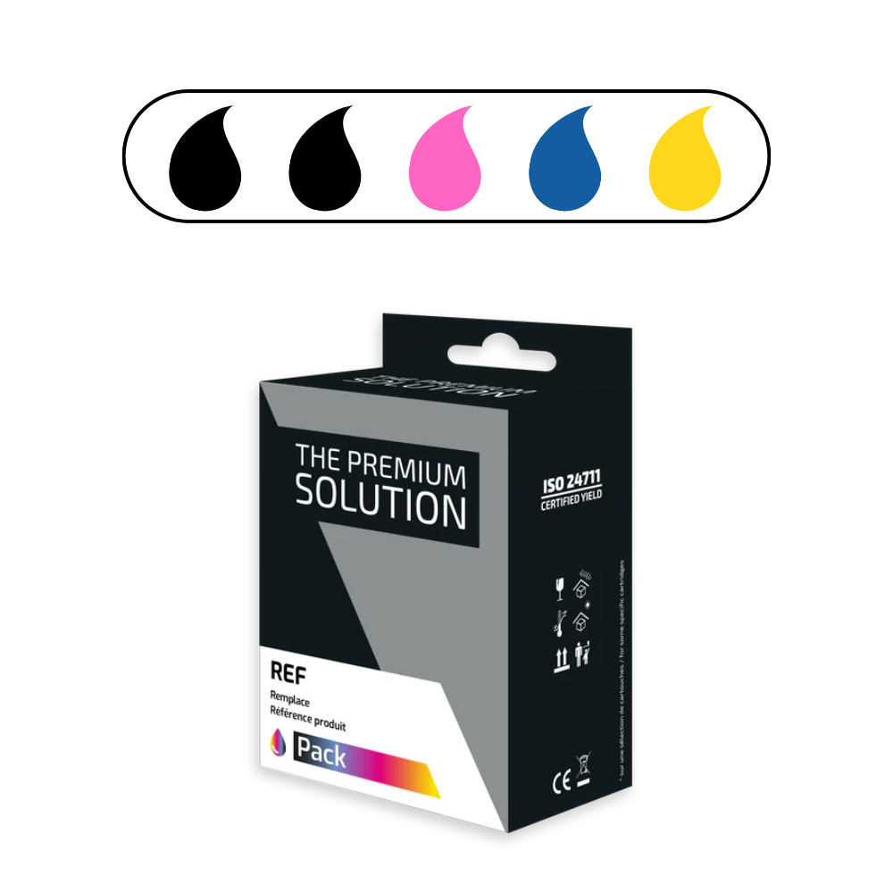 Cartouche Brother LC123 Pack 4 + 1 Offerte compatible - Jet d’encre The Premium Solution