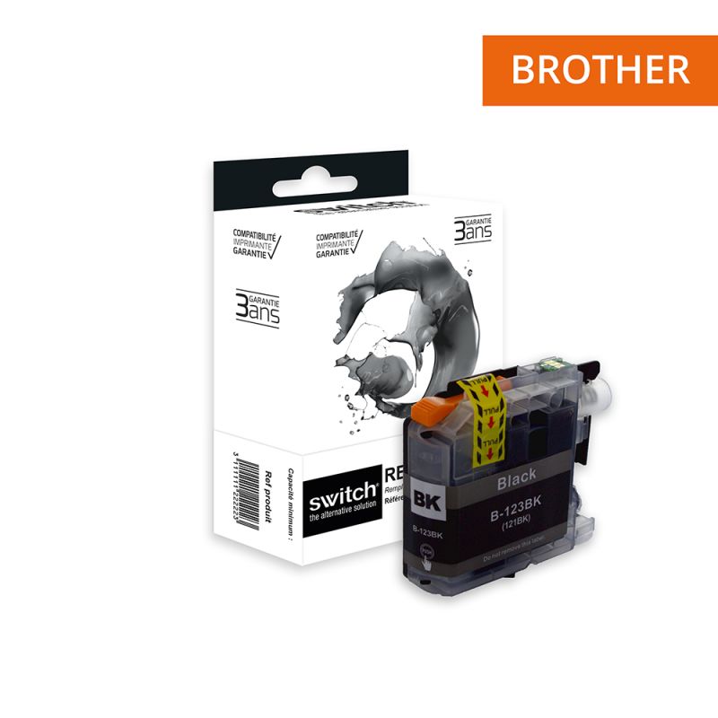 Cartouche Switch pour Brother LC121 - LC123 B Noir