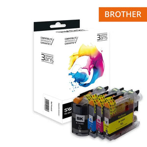 Brother 125/127 Cartouche Pack 4 Couleurs compatible équivalent à LC125 127 · Switch