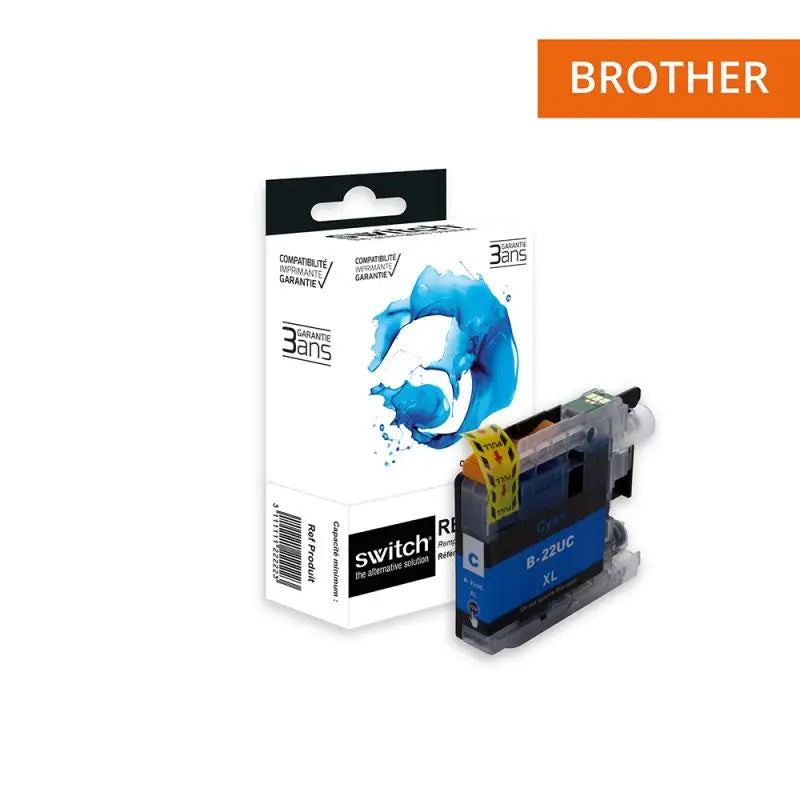 Brother 22U Cartouche Cyan compatible équivalent à LC22UC · Switch