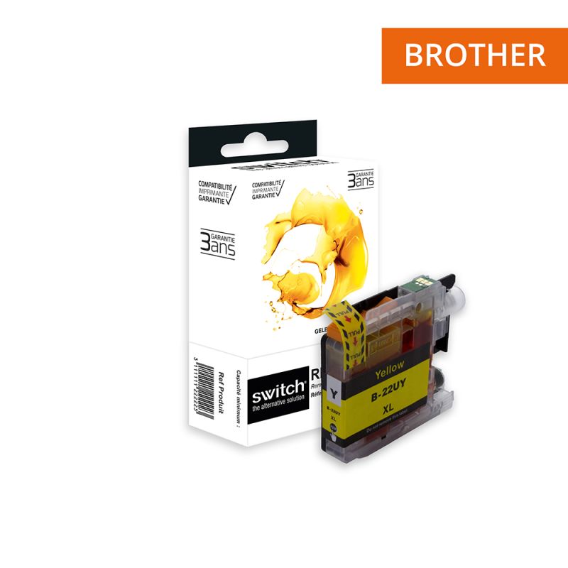 Cartouche Switch pour Brother LC22UY Jaune