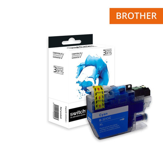 Cartouche Switch pour Brother  LC3213 Cyan