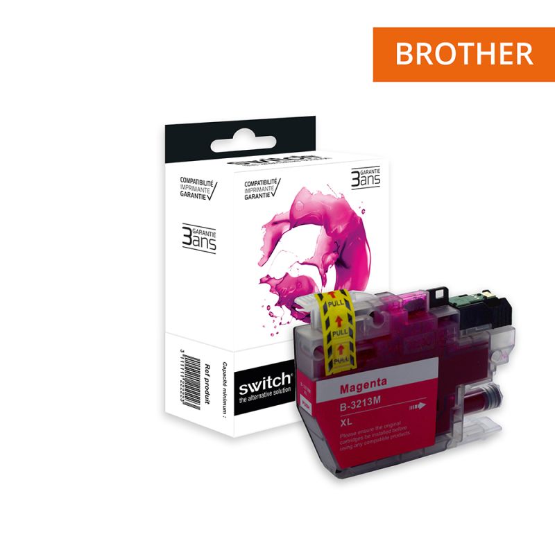 Cartouche Switch pour Brother  LC3213 Magenta