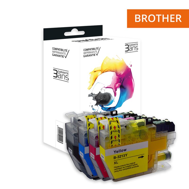 Cartouche Switch pour Brother  LC3213 Pack 4 Couleurs