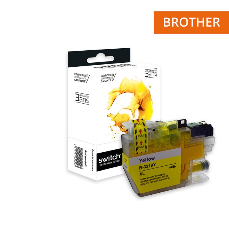 Cartouche Switch pour Brother LC3219 Y Jaune