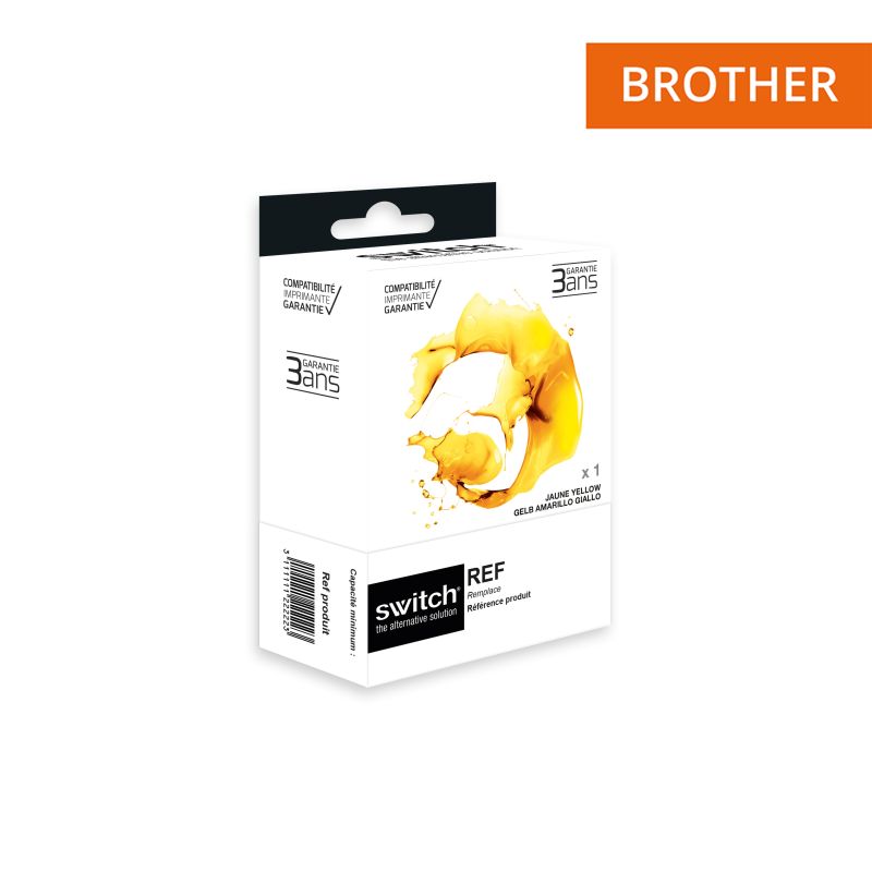 Cartouche Switch pour Brother LC3233Y Jaune