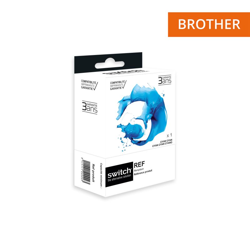 Cartouche Switch pour Brother LC3235XLC Cyan