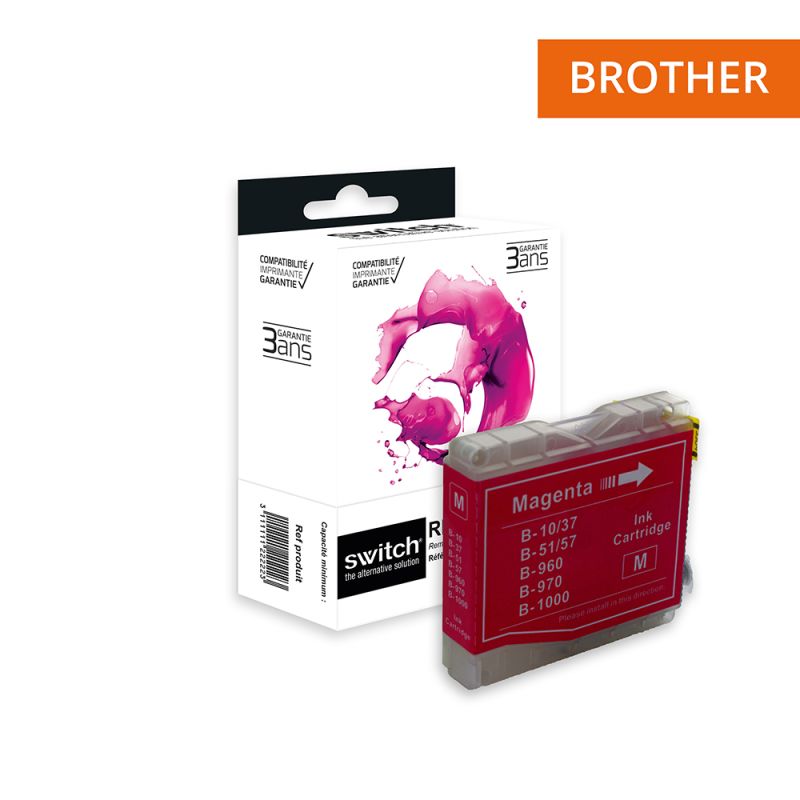 Cartouche Switch pour Brother LC970 - LC1000 M Magenta