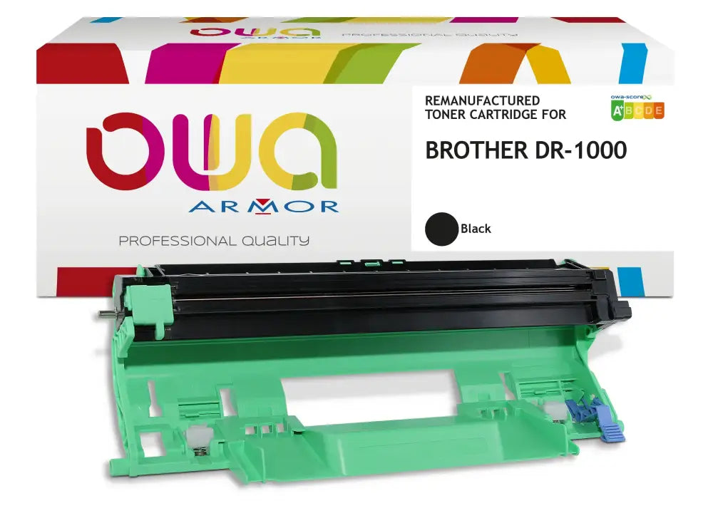 BROTHER DR-1000 - tambour remanufacturé OWA pour - Tambour Noir - Toner