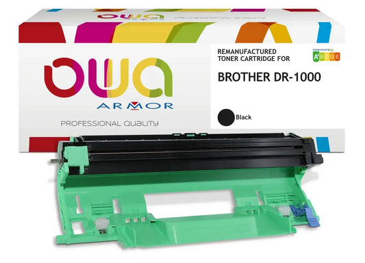 BROTHER DR-1000 - tambour remanufacturé OWA pour - Tambour Noir - Toner