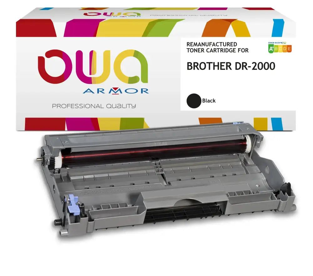 BROTHER DR-2000 - tambour remanufacturé OWA pour - Noir - Toner