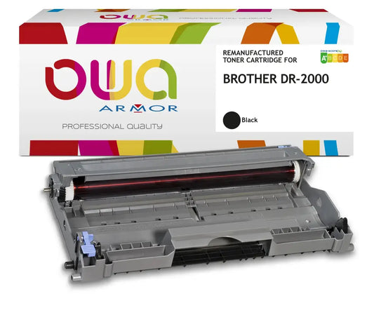 BROTHER DR-2000 - tambour remanufacturé OWA pour - Noir - Toner