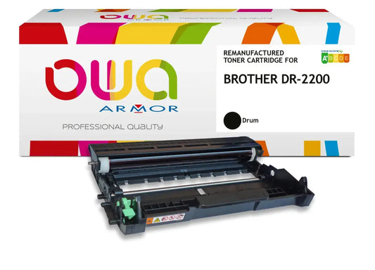 BROTHER DR-2200 - tambour remanufacturé OWA pour - Tambour Noir - Toner