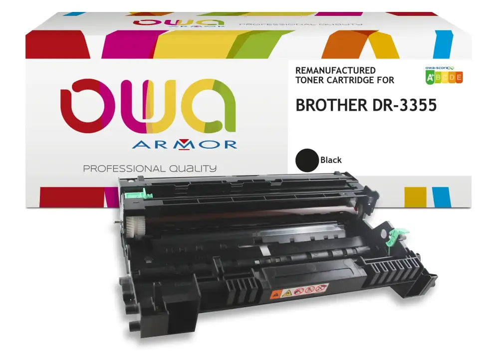 BROTHER DR-3355 - Cartouche laser compatible - Tambour Noir - Toner remanufacturé OWA