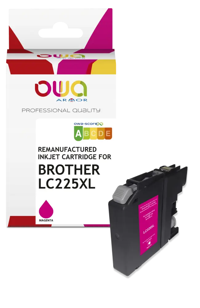 BROTHER LC-225 XL - Cartouche compatible - haute capacité - Magenta - Jet d’encre remanufacturé OWA