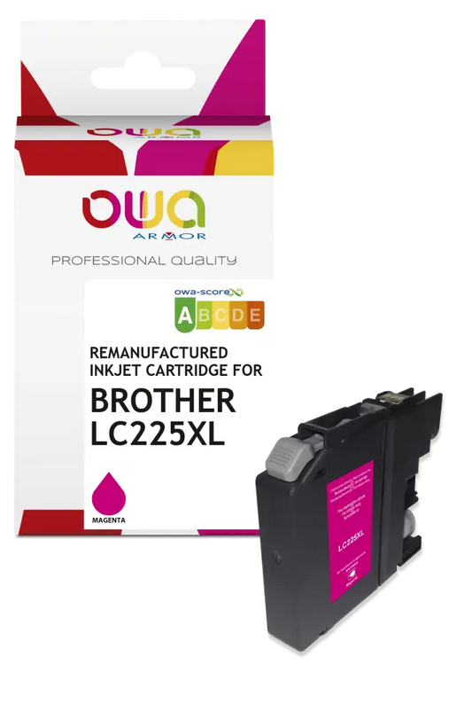 BROTHER LC-225 XL - Cartouche compatible - haute capacité - Magenta - Jet d’encre remanufacturé OWA