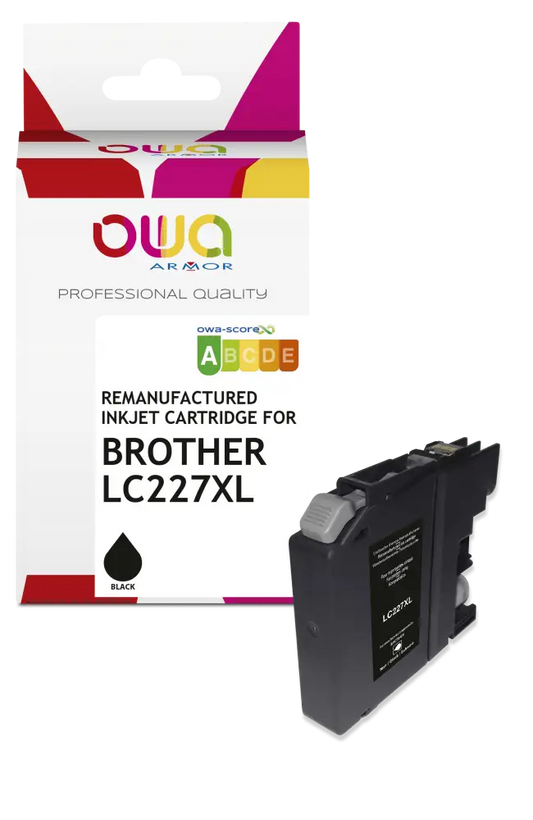BROTHER LC-227 XL - Cartouche compatible - haute capacité - Noir - Jet d’encre remanufacturé OWA