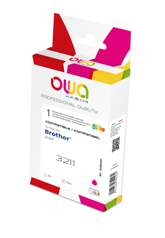 BROTHER LC-3211 - Cartouche compatible - Magenta - Jet d’encre remanufacturé OWA