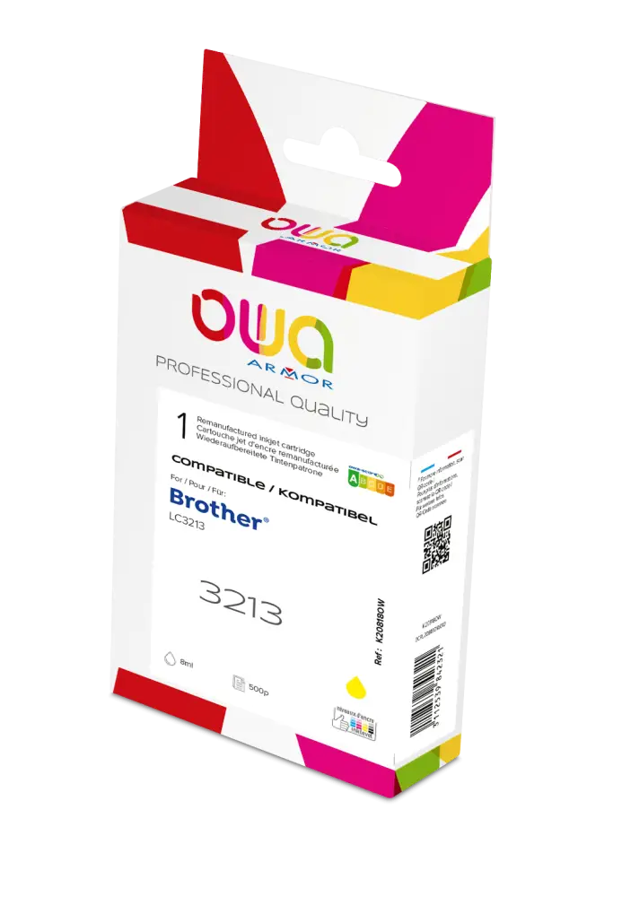 BROTHER LC-3213 - Cartouche compatible - Jaune - Jet d’encre remanufacturé OWA