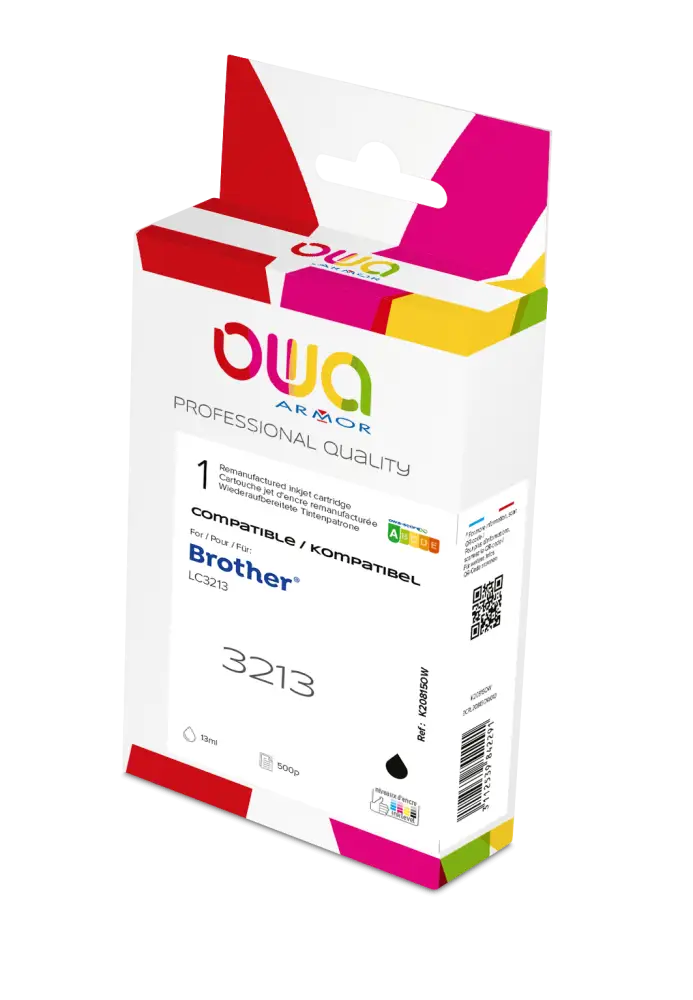 BROTHER LC-3213 - Cartouche compatible - Noir - Jet d’encre remanufacturé OWA