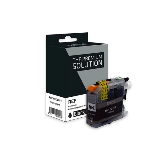 Brother LC121/LC123, Cartouche Noir compatible - The Premium Solution