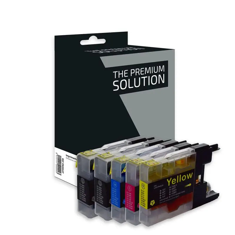 Brother LC1220/LC1240, Cartouche Pack 4 +1 Offerte compatible - The Premium Solution